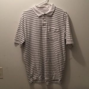Mens striped Pocket Polo